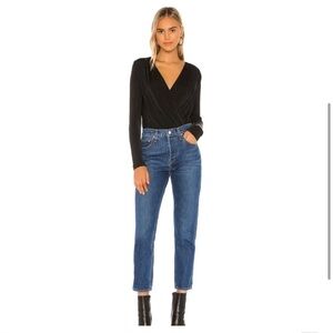 Free People Turnt Bodysuit in Black